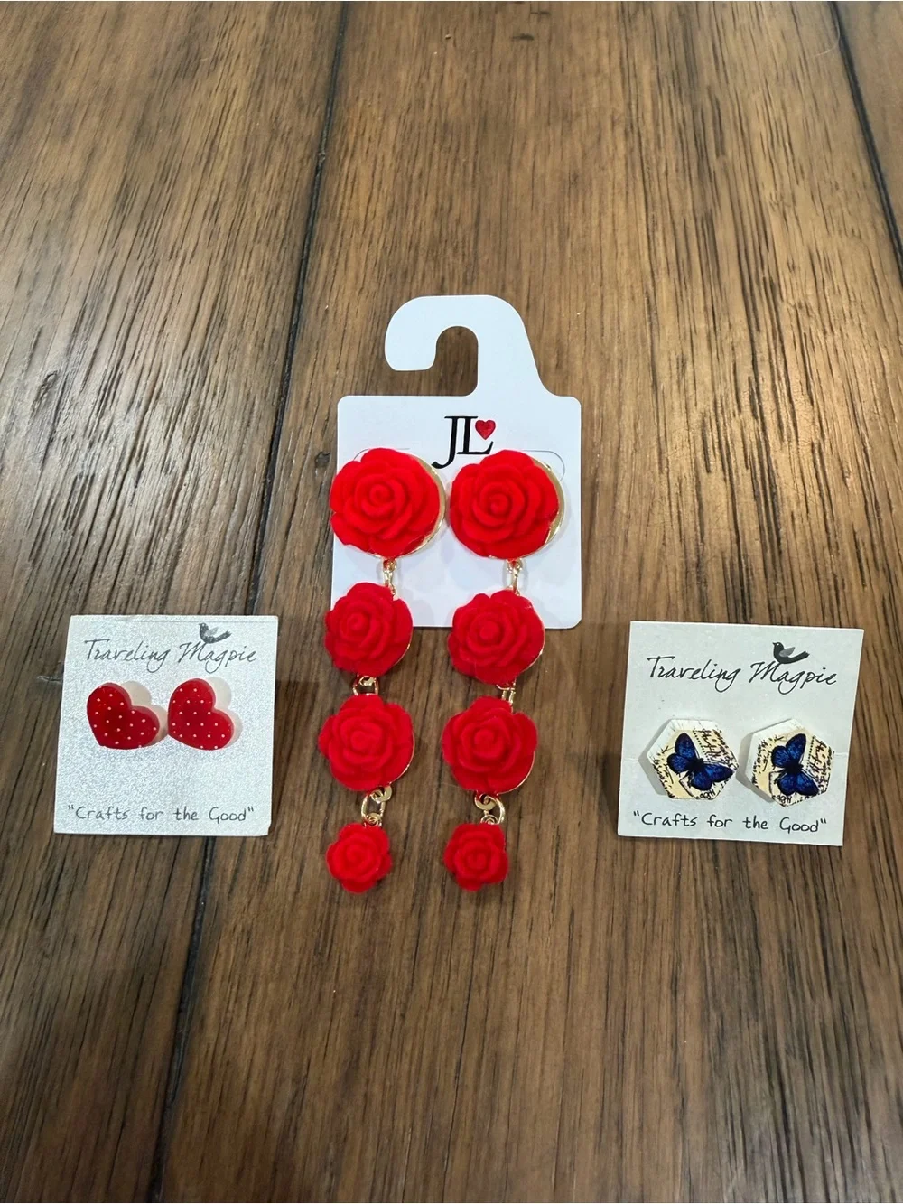 Set of 3 fun and colorful earrings!